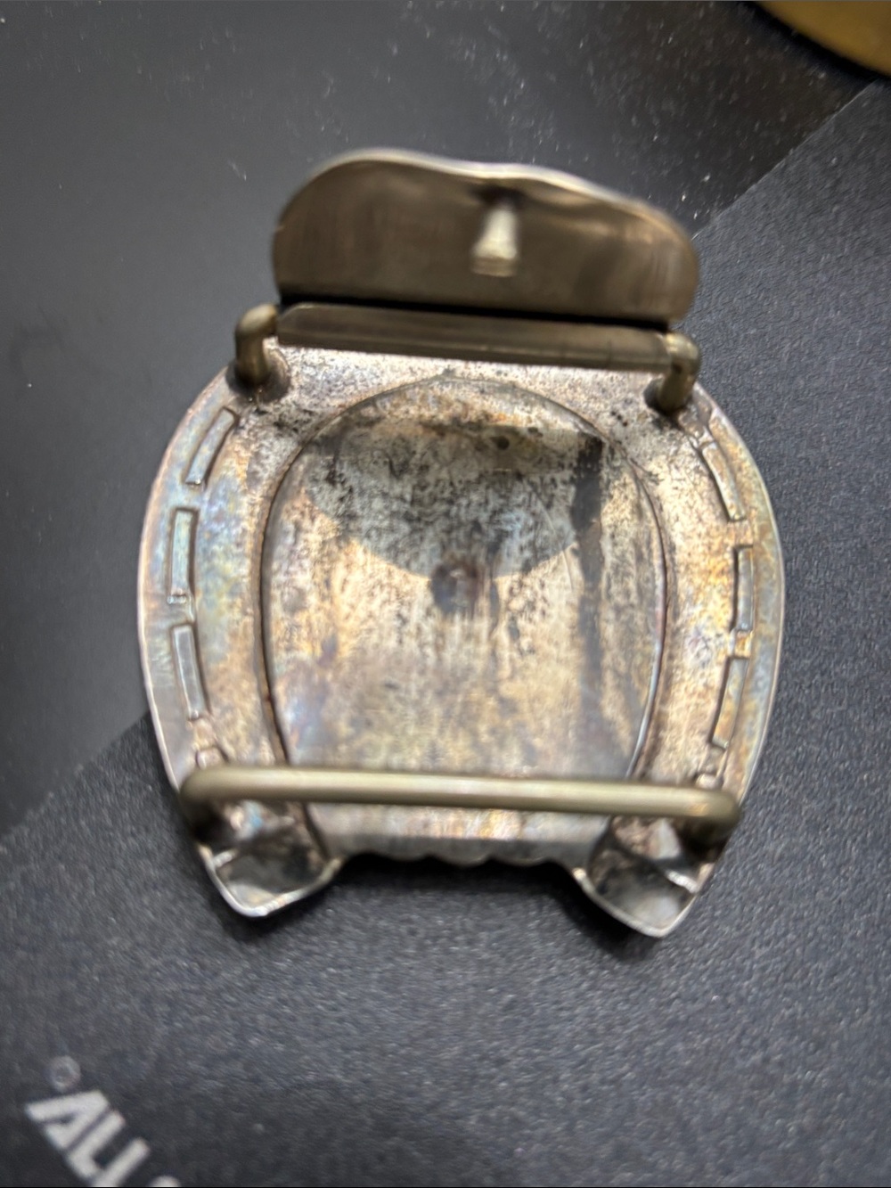 Vintage Sterling Peace Dollar Buckle • 1922 Coin • Hand‑Engraved Western Silver - Picture 5 of 12